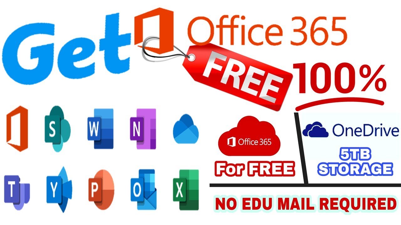 GET 5TB ONEDRIVE + OFFICE 365 WORKING