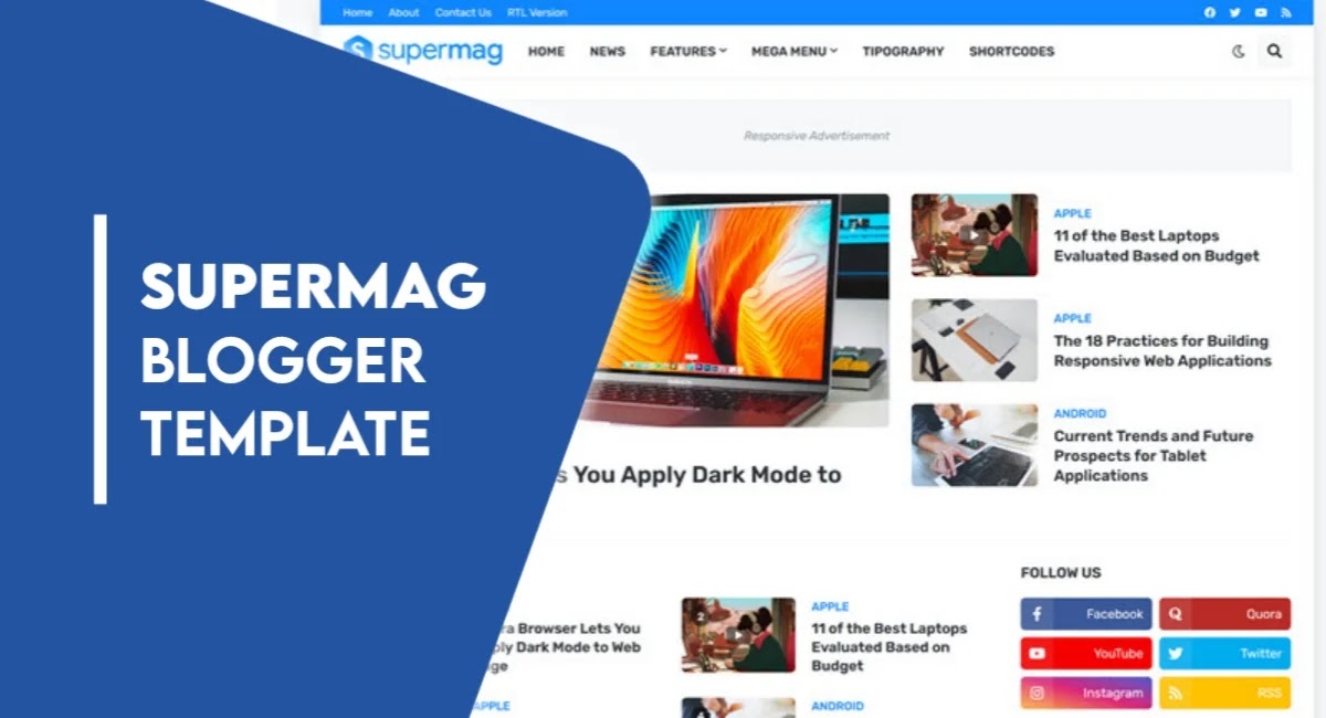 (Paid) SuperMag v1.4.0 Premium Blogger Template Free Download